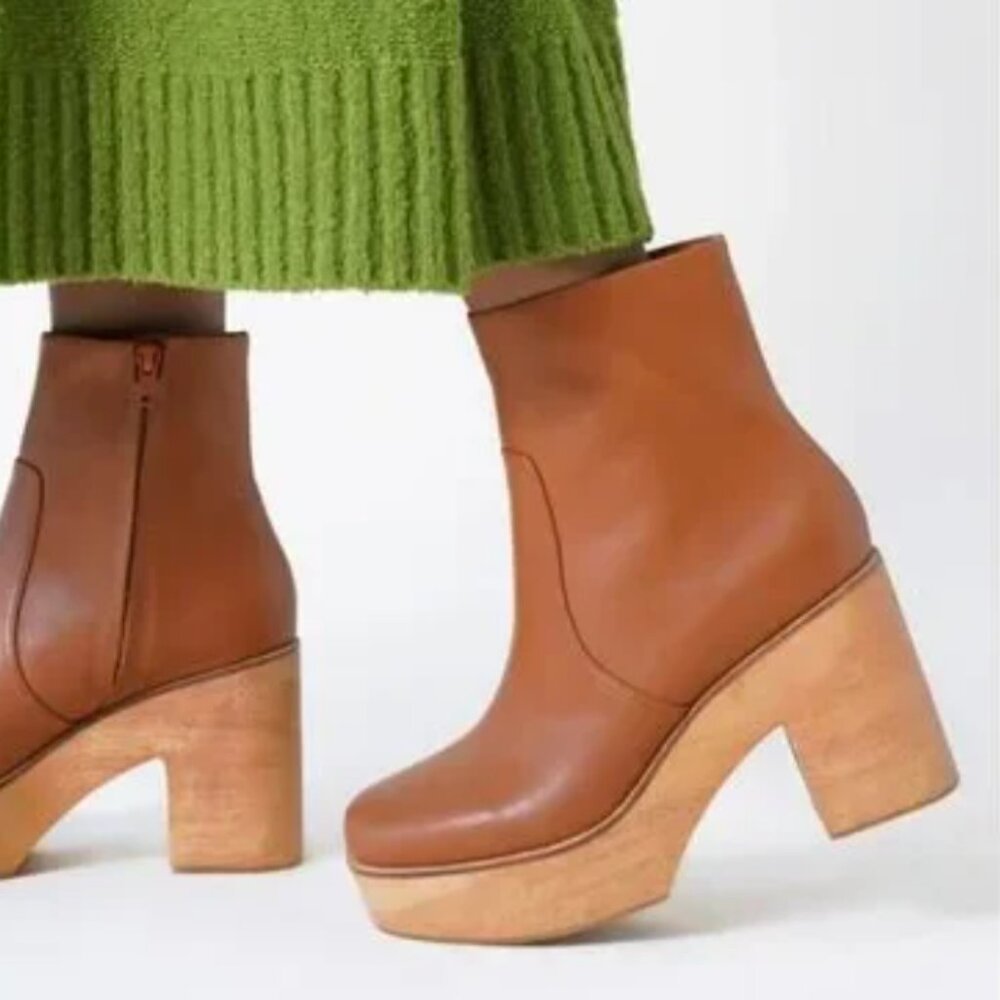Womens Clog Ankle Booties